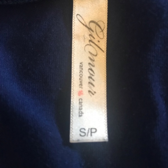 Gilmour Bamboo Rayon Blue Cold Shoulder Top - Picture 7 of 10